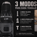Kit Taladro y Atornillador Profesional Stormer + REGALO: 2 Baterías de Repuesto y Kit de Brocas
